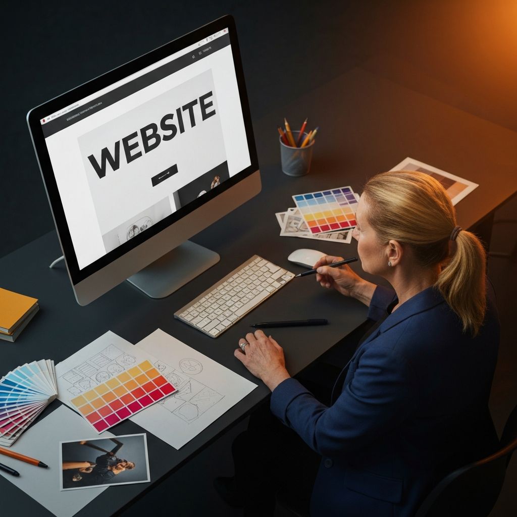 Web design workspace